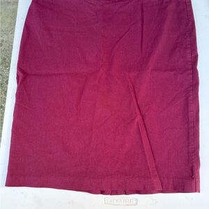 Maurices Deep Red Pencil Skirt